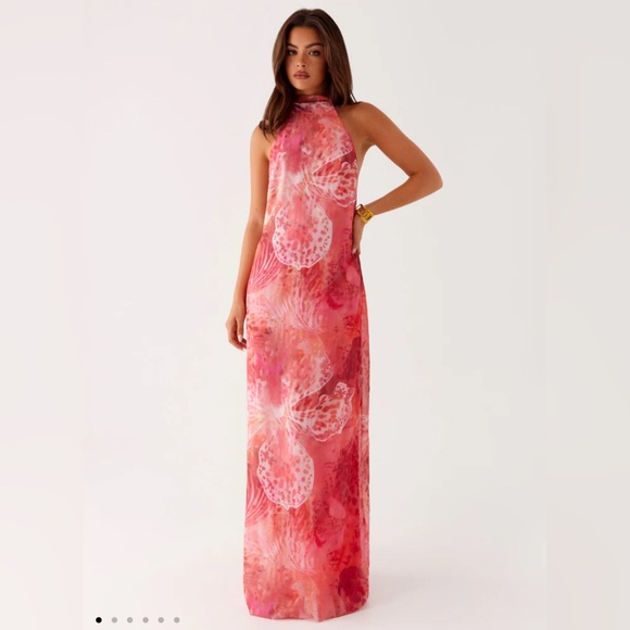 Peppermayo Exclusive - California Maxi Dress - Flamingo Fling - Picture 1 of 4
